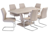 Venice Latte Table W/Capri Chairs - c/o